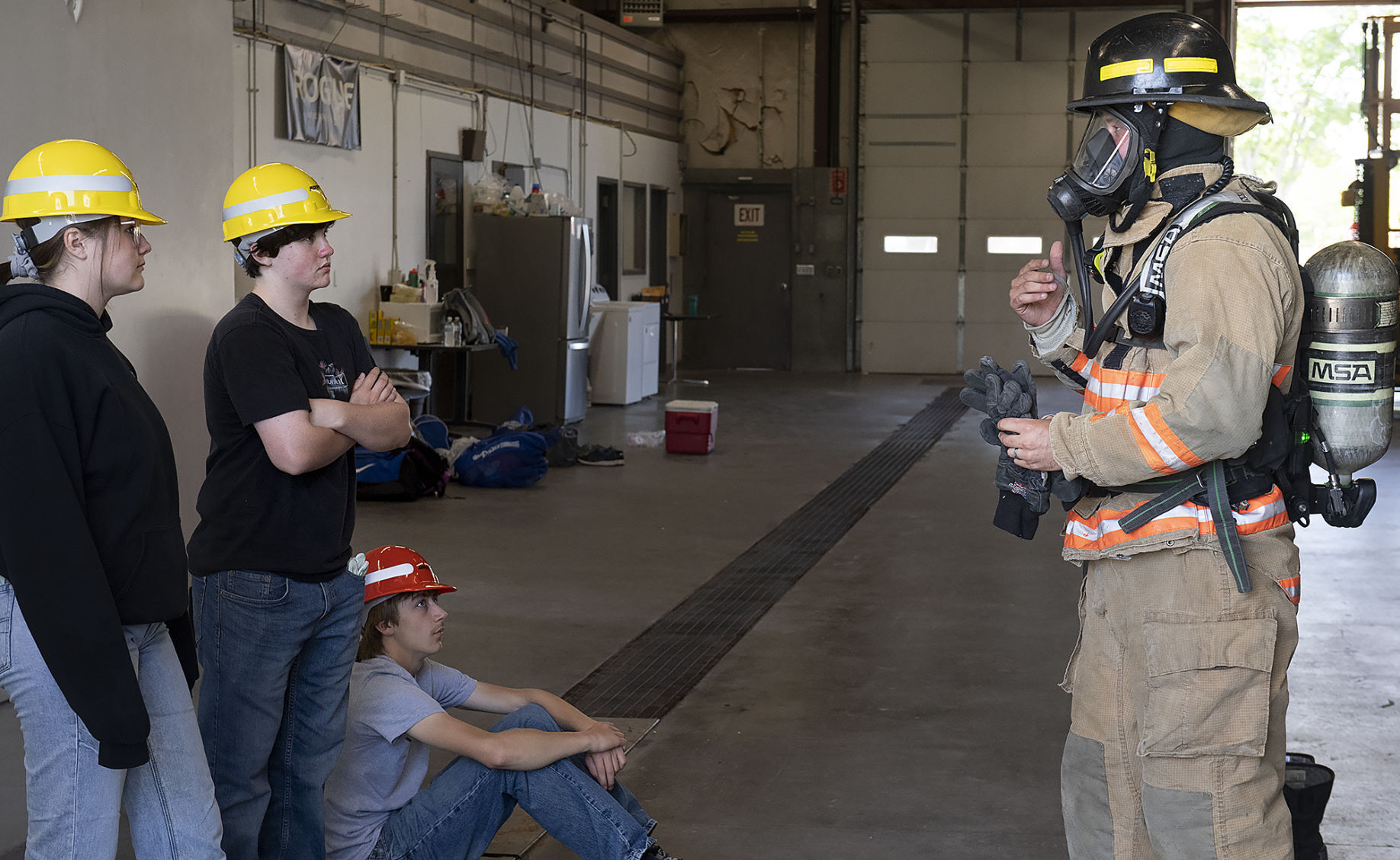 Alliance wrestling visits Lincoln Fire and Rescue